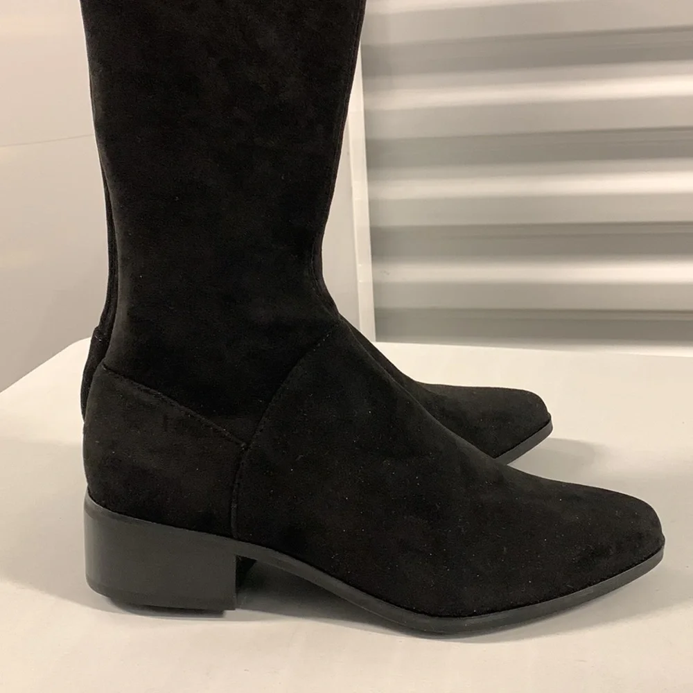 Dolce Vita‎ Steely Boots Women’s Black Micro Suede Ankle Booties Shoes 7.5 NWB